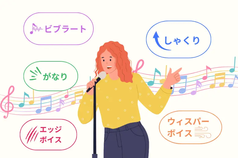歌唱テクニックを練習する様子