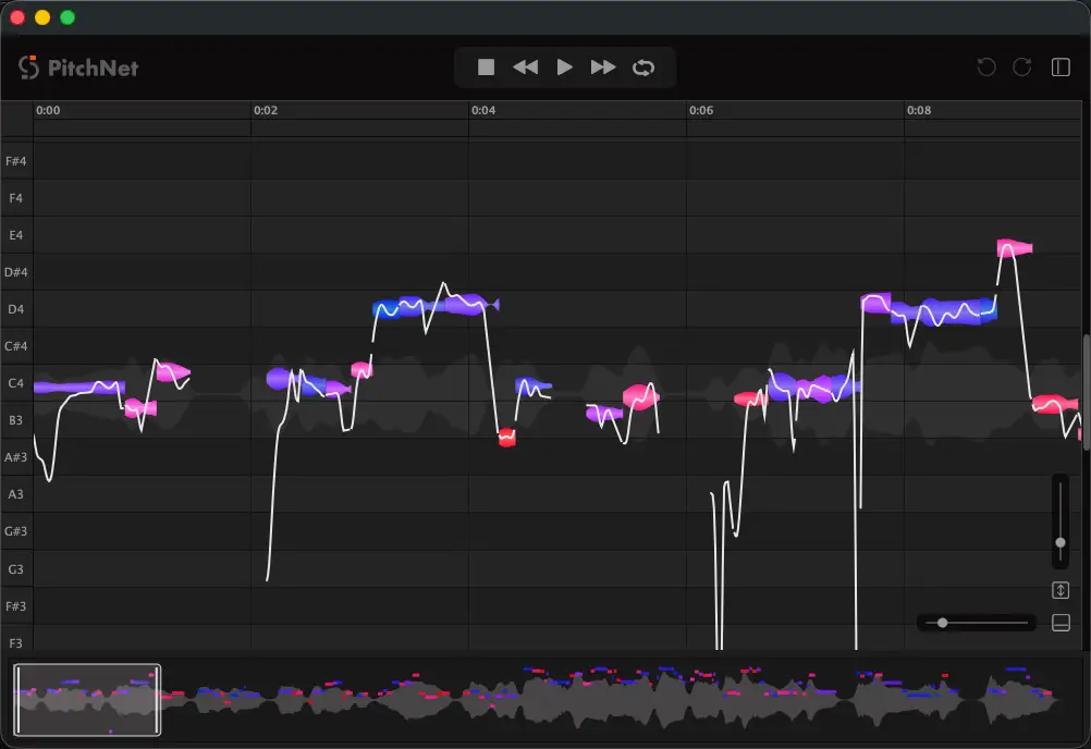 音程を確認しながら行うレッスンの様子
