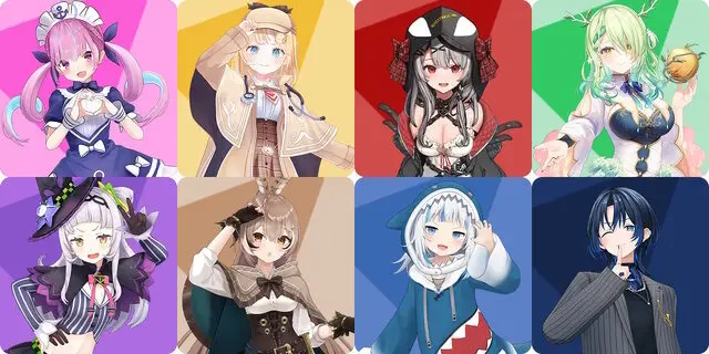 さまざまなアバターの画像